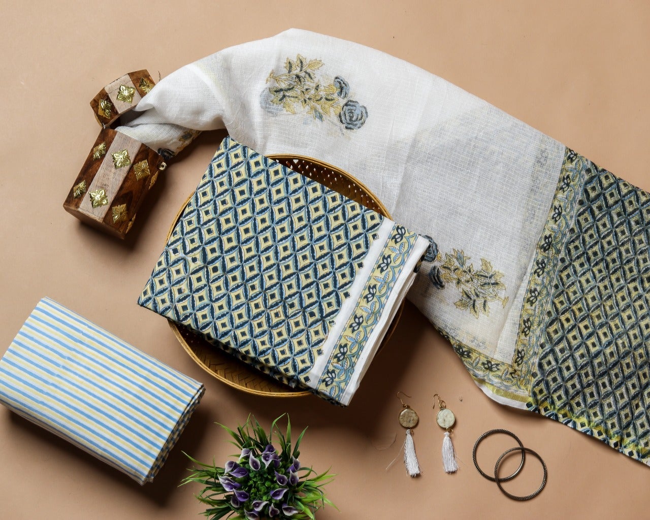 Chanderi Silk Suit Material Suppliers