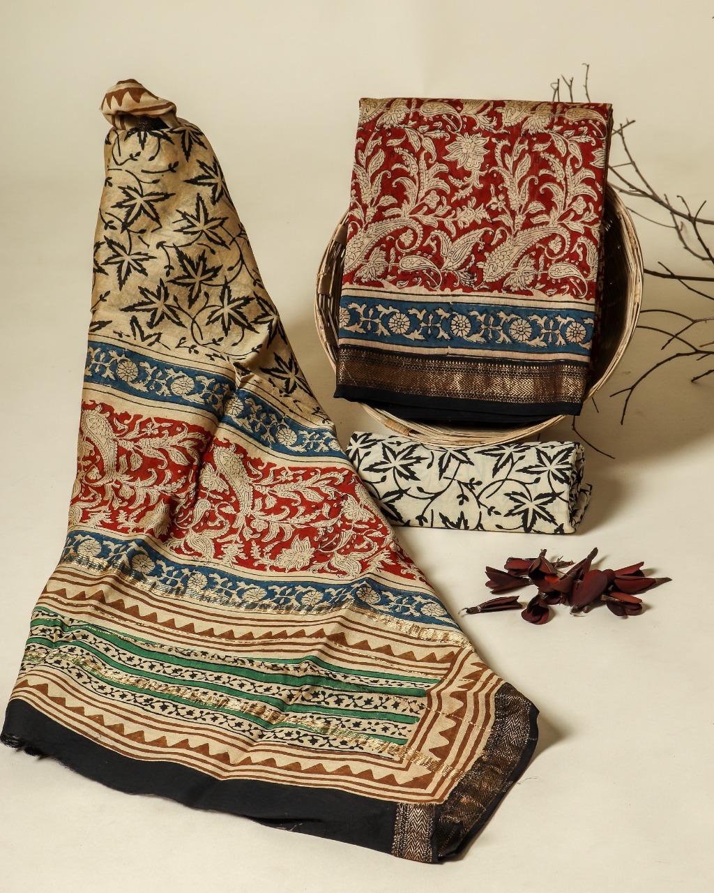 Maheshwari Silk Dress Material Suppliers